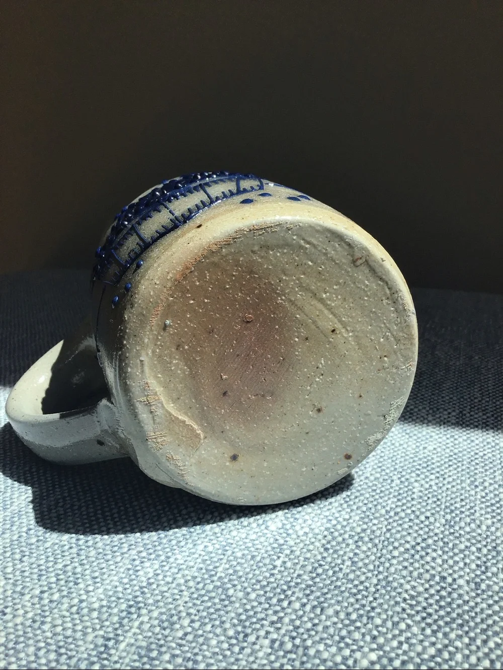 Salmon Falls 1993 Blueberry Basket Pottery Salt Glaze Stoneware Pitcher Handmade